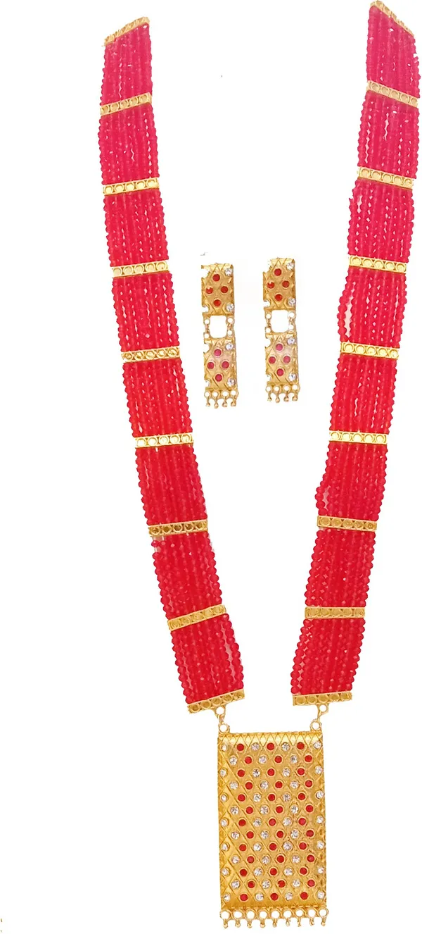 Assamese_Traditional_Gold_Plated_Red_White_Stone_Bridal_Tassel_Jewellery_Set_For_Women_&_Girl